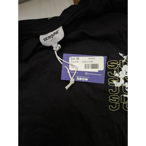 Sixth June - Paris - Women's Flower Square SS Tee shirt - Picture 3 of 3